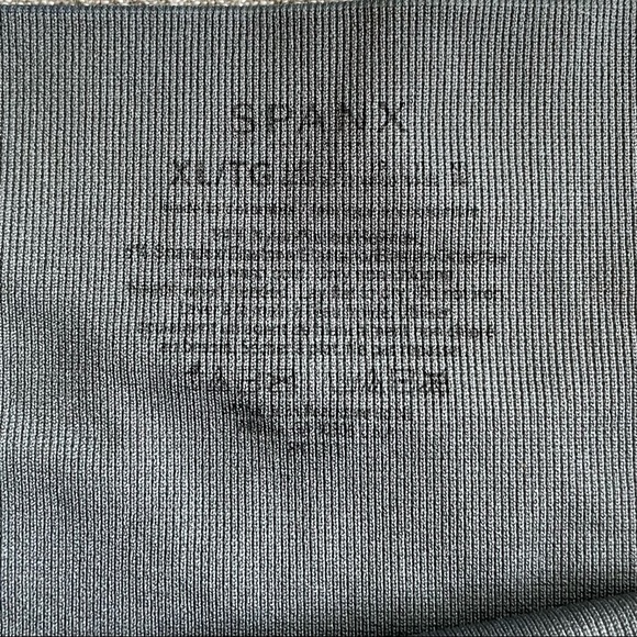 Spanx Cropped Look-At-Me-Now Seamless Leggings - Indigo Watercolor - Picture 5 of 5